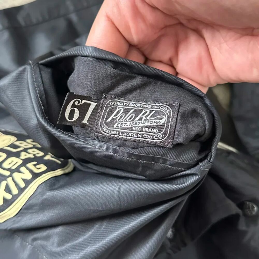 Polo Ralph Lauren Reversible Bomber Jacket Chain Stitched New York Boxing Club M - Picture 5 of 9